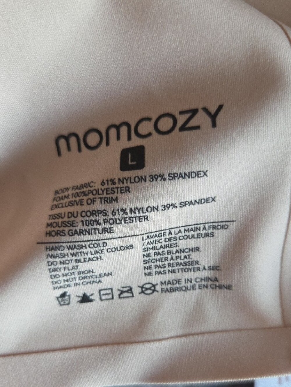 Momcozy Seamless Nursing Bras Black And Beige Size Large - Picture 5 of 7